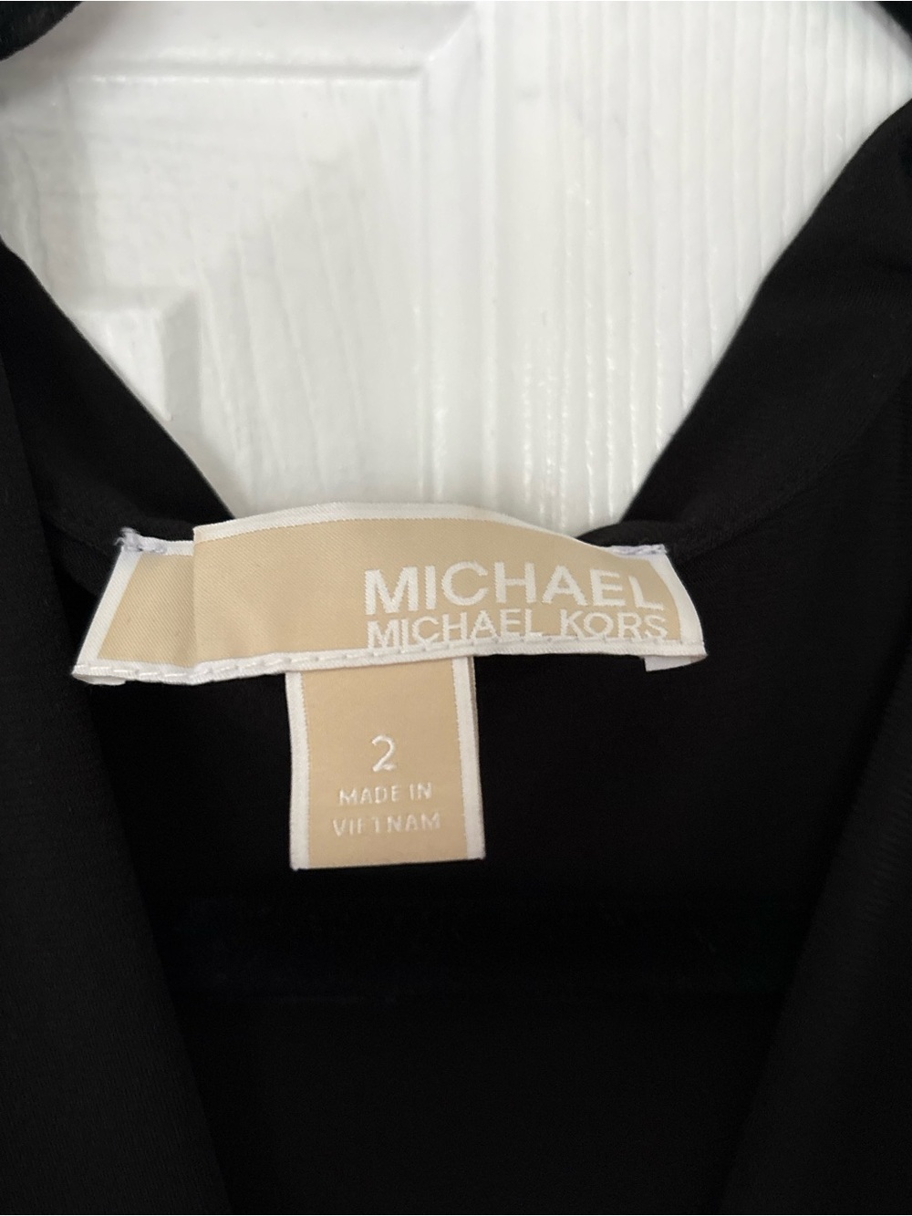 Michael Kors Black Jersey Wrap Maxi Dress with Gold Logo Plate Size 2 - Picture 5 of 7